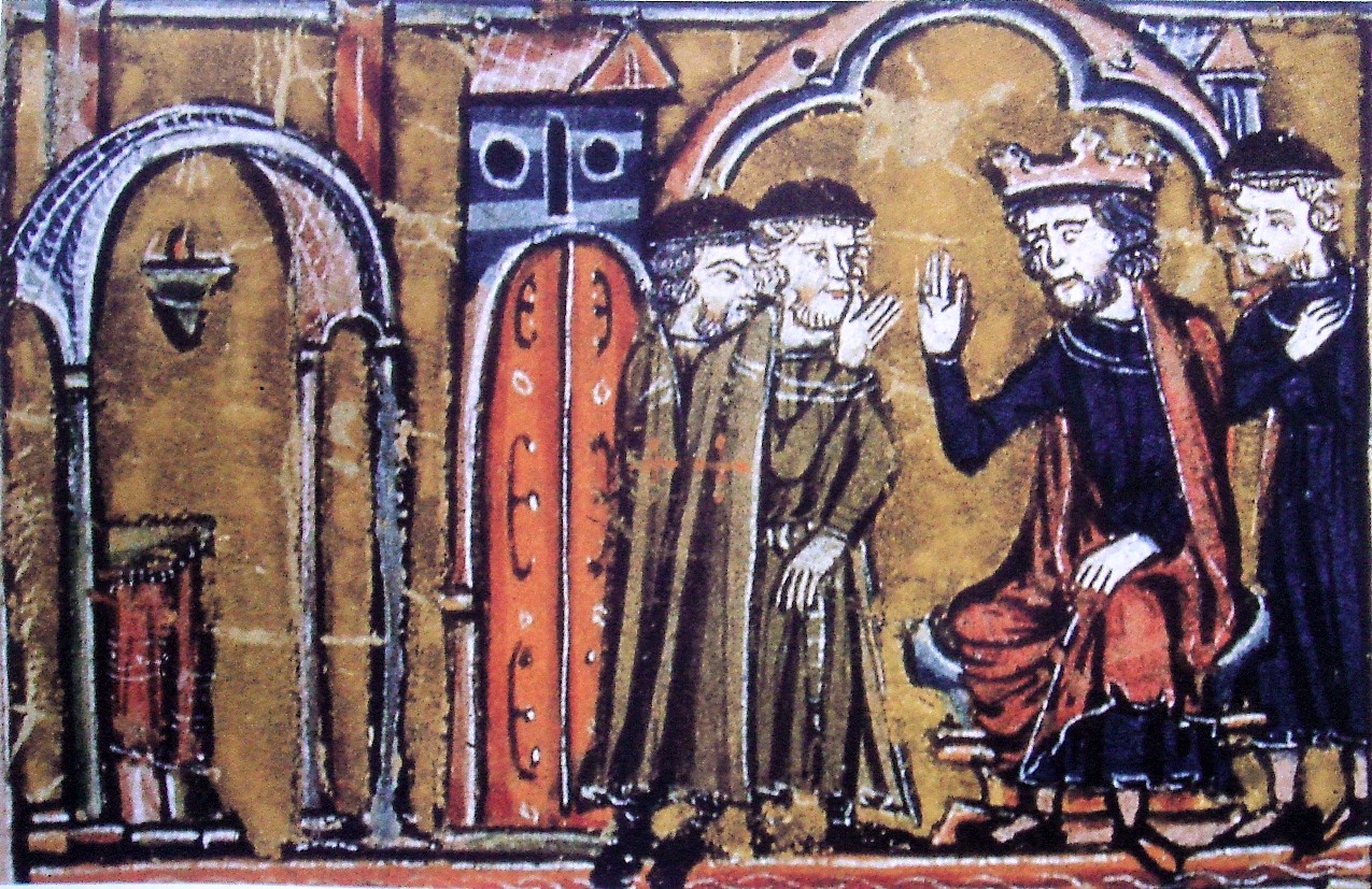 Baldovino II cede a Hugues de Payns e Goffredo di Saint Omer i resti del Tempio di Salomone